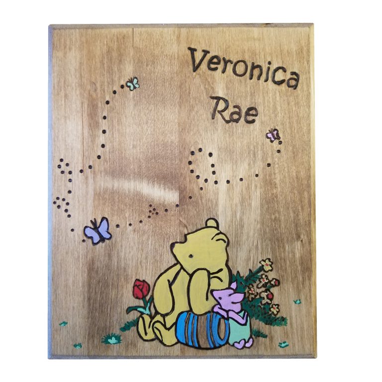 Winnie the Pooh Classic Inspired Wood Burned Personalized Plaque ...
