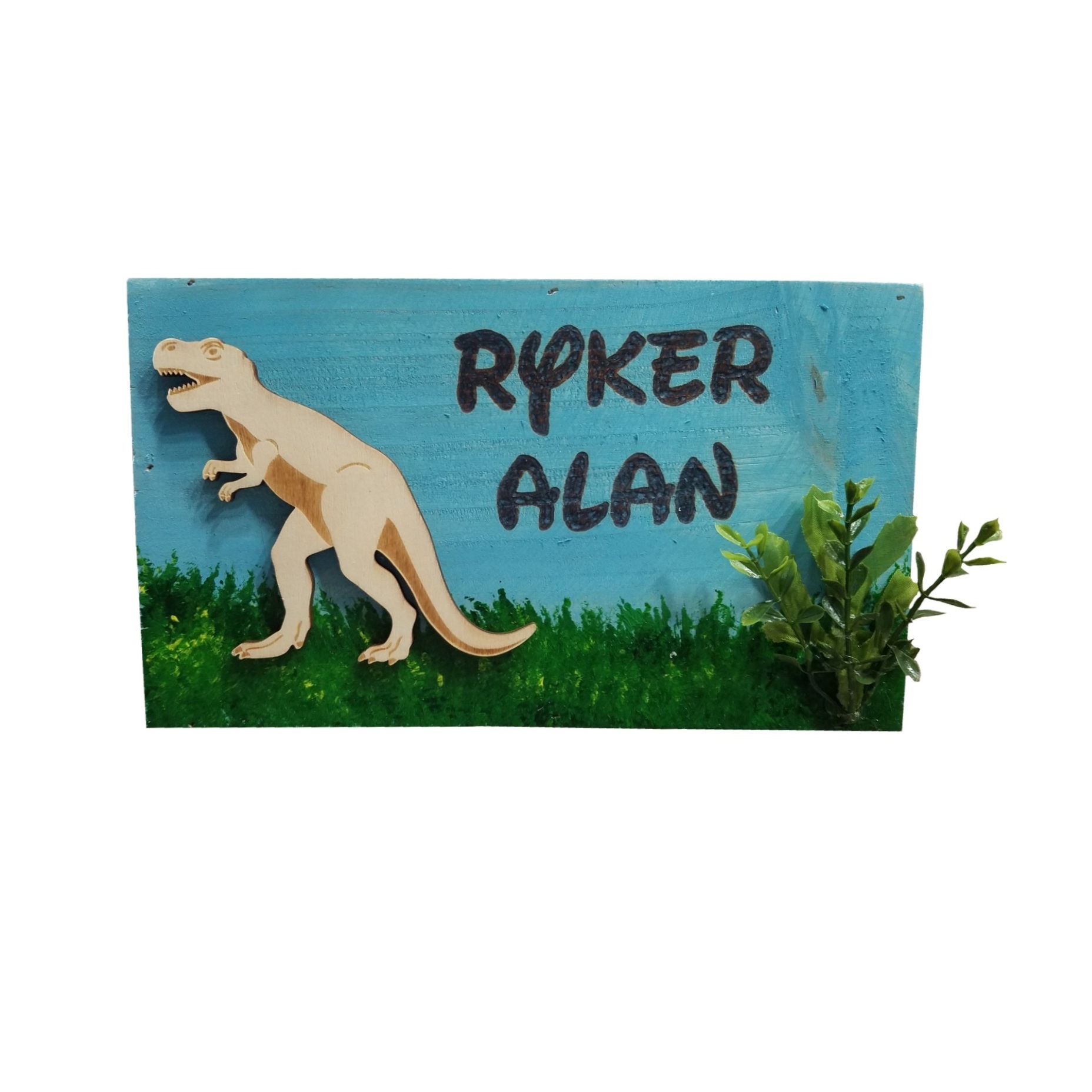 Dinosaur Wooden Canvas